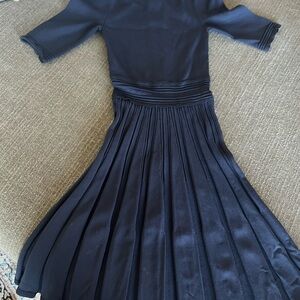 Ted Baker Navy Long Sleeve Dress